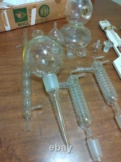 VTG Chemistry Laboratory Glassware Science Equipment GLASS Pyrex Will K USA Lot