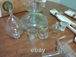VTG Chemistry Laboratory Glassware Science Equipment GLASS Pyrex Will K USA Lot