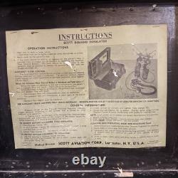 VTG Scott Demand Inhalator Medical Case Industrial Military Oxygen Box