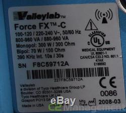 Valleylab Force FX C Electrosurgical Generator withFootswitch