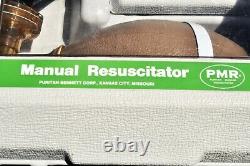 Vintage 1976 Puritan Bennett Manual Resuscitator with Case CPR Medical Equipment