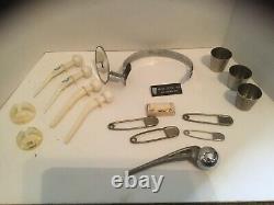 Vintage LOT of Medical Equipment PROSTHETICS Reflector Risdon Zimaloy Vollrath