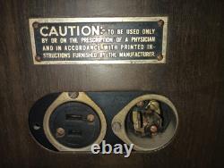 Vintage Lee De Forest Dynatherm HTE-300 Electro-Medical Apparatus