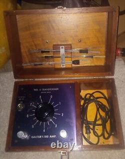 Vintage, Medical Equipment, Cauterizing Machine, 100 Amp, 5 Specialized Tips