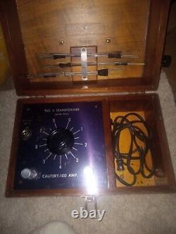 Vintage, Medical Equipment, Cauterizing Machine, 100 Amp, 5 Specialized Tips