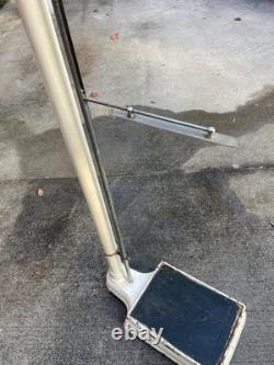 Vintage Medical Metal Cabinet, Scale, Cart Set 1940's