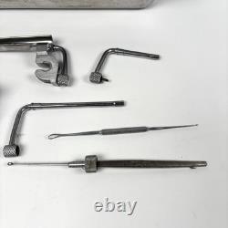 Vintage Midwife Doctor Medical Instrument Case + Equipment Sterilising Trays