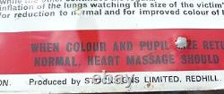 Vintage Tin Plate St Johns Ambulance Emergency Resuscitation Medical Tutorial