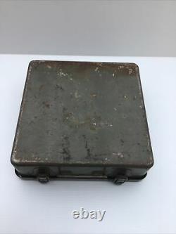 Vintage WW2 Jeep First Aid Tin With Medical Equipment