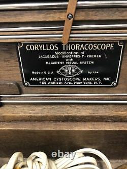 Vintage american cystoscope makers Coryllos Thoracoscope Medical Equipment Tool