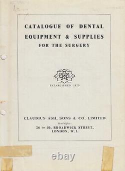 Vintage dentistry 1950 Ash Dental Catalogue of Dental Equipment and Supplies