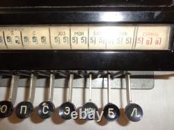 Vtg Soviet Mechanical 11-Key Blood Cell Counter 1972 Medical Equipment USSR Lab