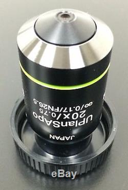 WARRANTY OLYMPUS UPlanSApo 20x 0.75 NA UIS 2 Bx IX Microscope Objective Lens
