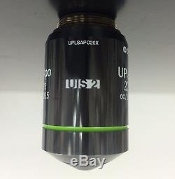 WARRANTY OLYMPUS UPlanSApo 20x 0.75 NA UIS2 Bx IX Microscope Objective Lens