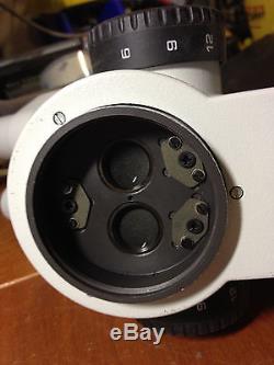WILD HEERBRUGG M8 STEREOZOOM Binocular MICROSCOPE withPlan 1X Lens & 12 post Used