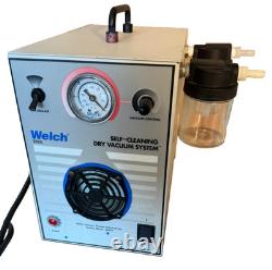 Welch 2025 Dry Vacuum System Analog Self-Cleaning with Inlet and Outlet Traps