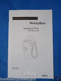 Welch Allyn #01692-101ex Suretemp 692 Thermometer (used) With New 4' Oral Probe