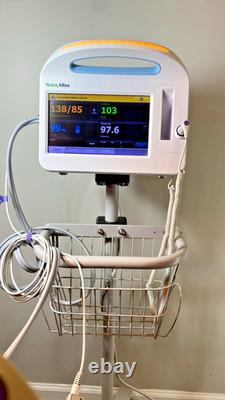 Welch Allyn Vital Sign Monitor 6000 Series with accessories new battery & stand