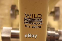 Wild M11 Heerbrugg Switzerland Microscope Excellent Condition + Case No Reserve