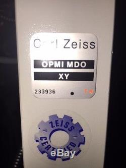 ZEISS OPMI MDO Specialized Ophthalmic / Cataract/ Retinal Surgical Microscope
