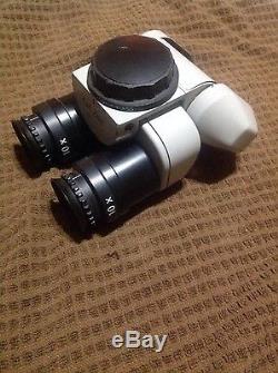 ZEISS OPMI SURGICAL MICROSCOPE adjustable angle head f=170 with 10 x eyepieces