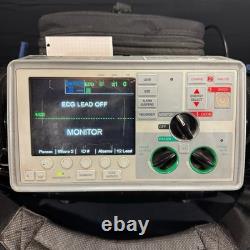 ZOLL E-SERIES 12 Lead Defibrillator Monitor with Travel Case and Accessories/cable