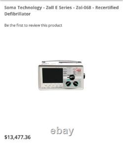 ZOLL E-SERIES 12 Lead Defibrillator Monitor with Travel Case and Accessories/cable