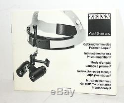 Zeiss Headband Surgical Dental Loupes 4.3x 400 Magnification No Reserve