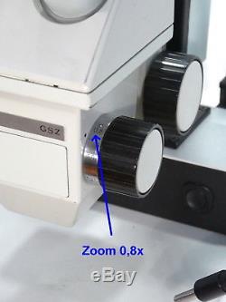 Zeiss Jena Stereomikroskop GSZ Stemi Stereolupe / Vergrößerung Zoom 10x 50x