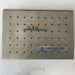 Zimmer Hall 5044-02 Surgical Oscillator, 5052-10 Cord, & Sterilization Case